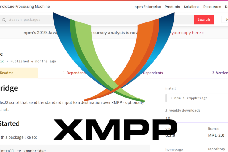 Simple Node.JS script that sends the standard input to a destination over XMPP - optionally to a group chat.